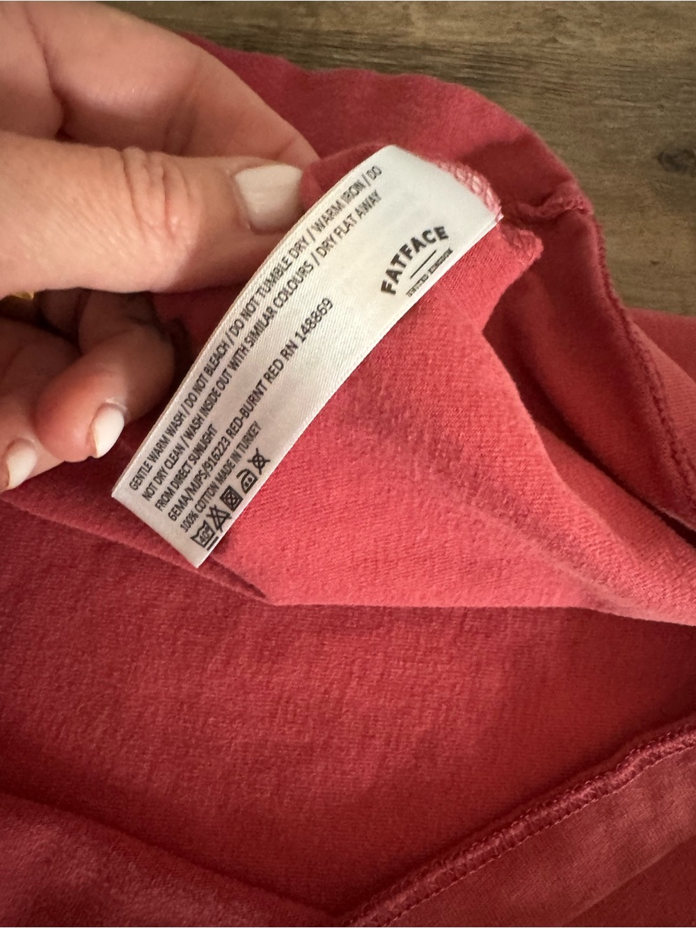 Fat Face Men's Brick Red Short Sleeve Crew Tee-Great Britain 🇬🇧 - Picture 6 of 9